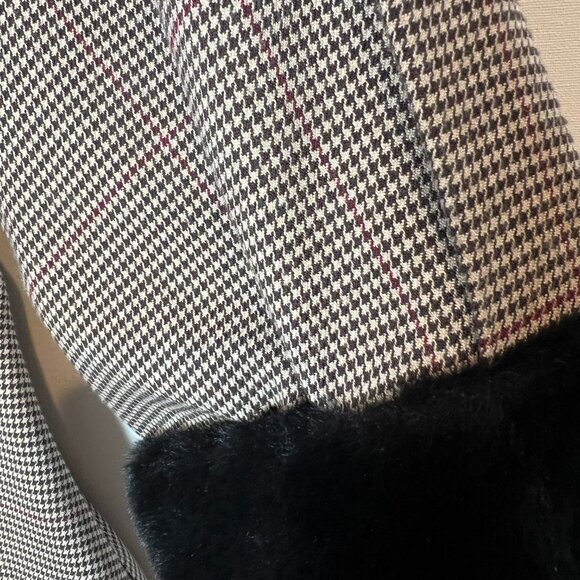 Warm blouse, size S. Combined fur and fabric - Picture 2 of 5